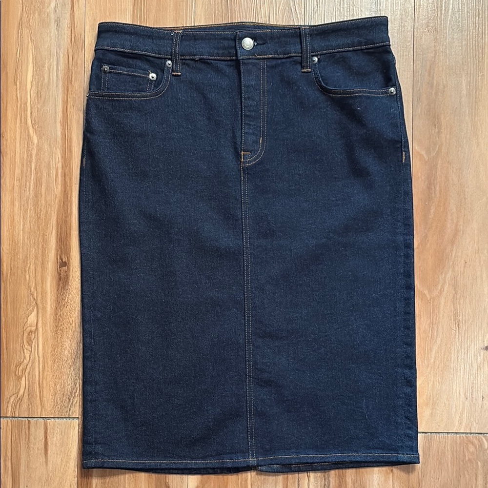 Lauren Ralph Lauren Classic Denim Skirt - Blue